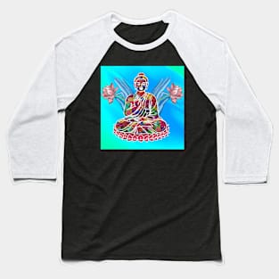 Meditating Buddha Baseball T-Shirt